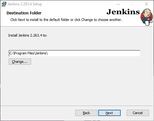 Jenkins Installation Destination