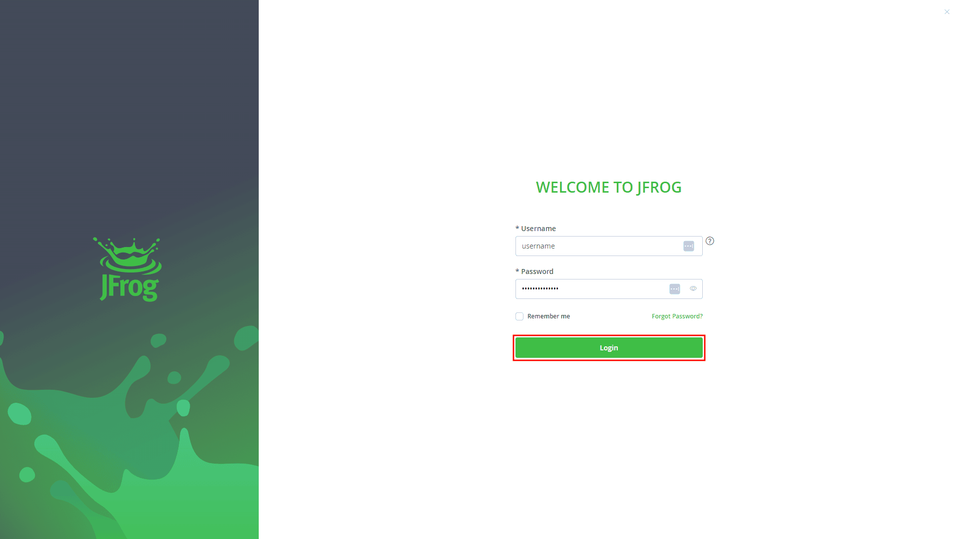 Artifactory Login